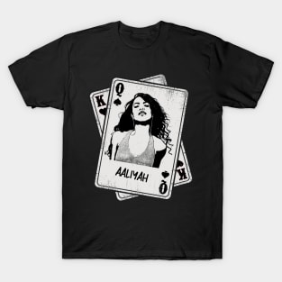 Retro Aaliyah Card Style T-Shirt